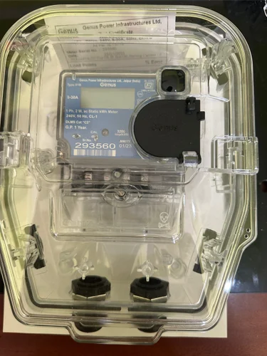 Genus Digital Energy Meter With Polycarbonate Cover